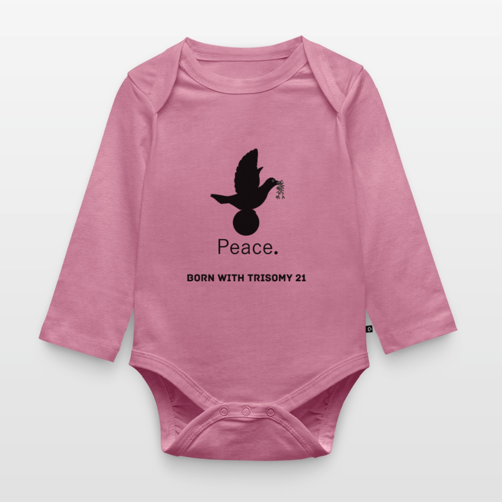 Body Bébé bio manches longues_peacenoir - mauve