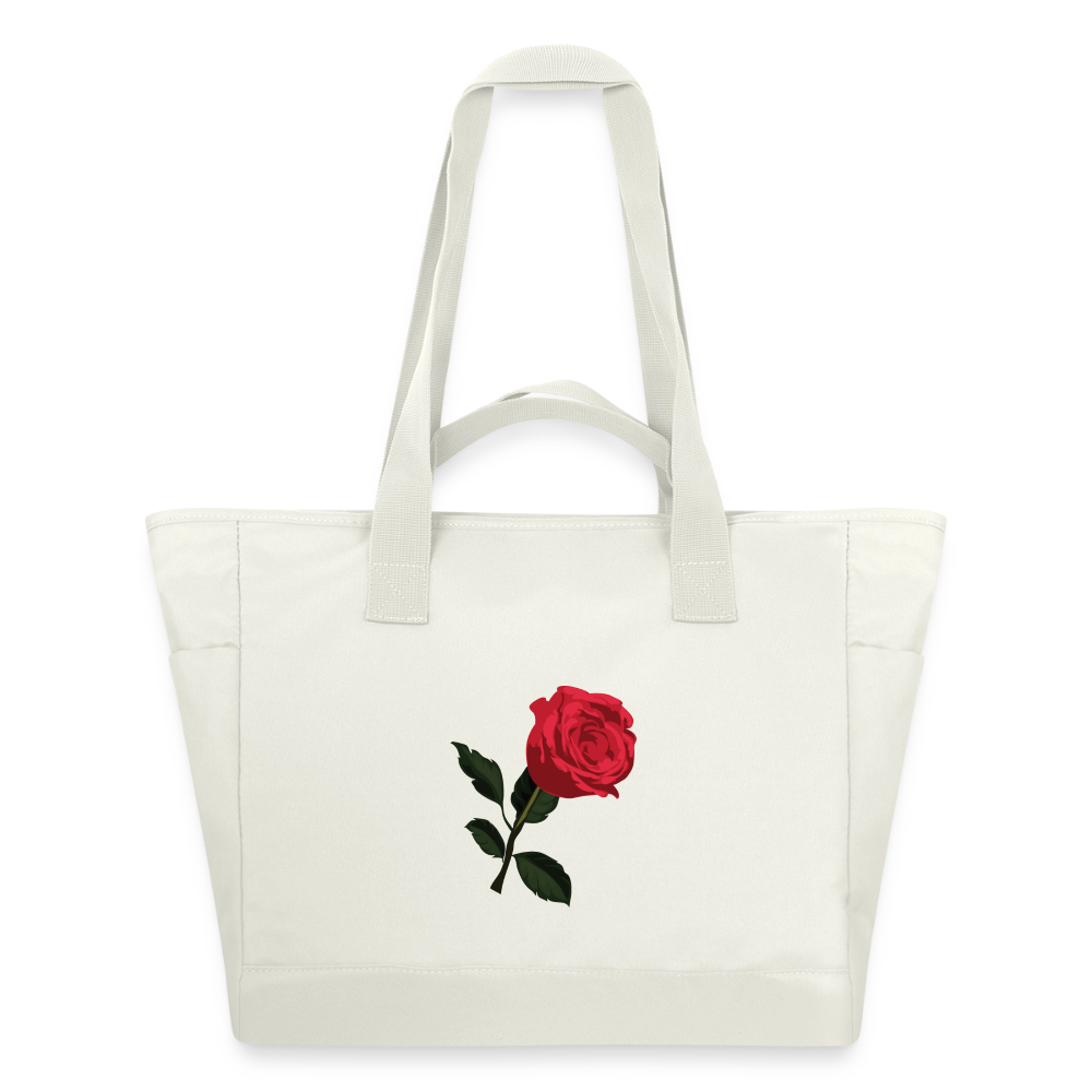 Sac matelassé déperlant Ntifafa rouge - Lusoquot - blanc nature