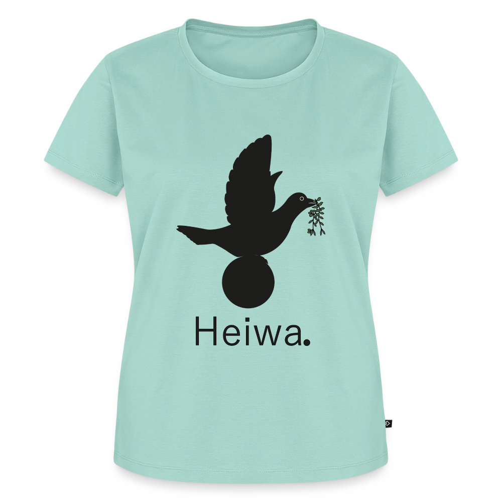T-shirt Premium Femme Heiwa noir - Lusoquot - menthe 
