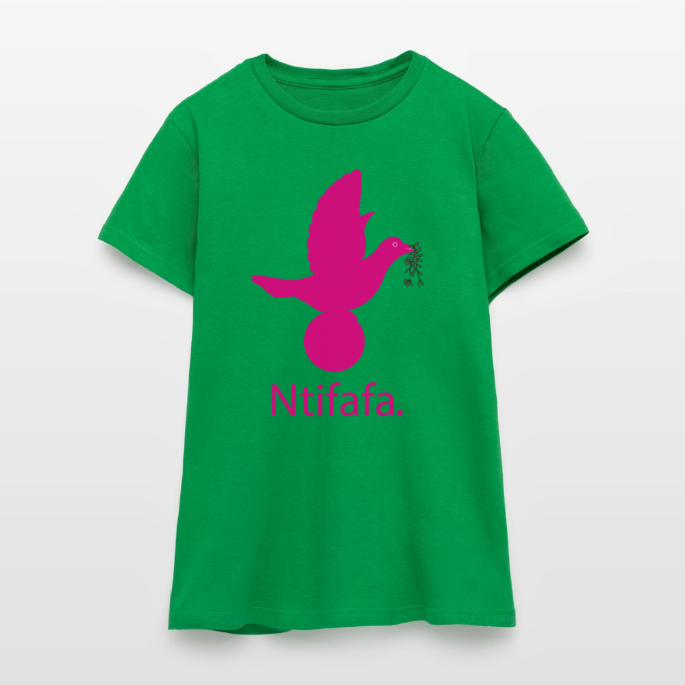 T-shirt Femme_ntifafa_rose - vert