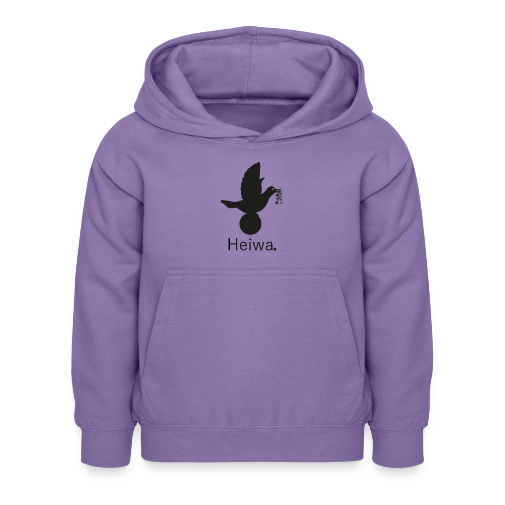 Sweat à capuche Enfant Heiwa noir - Lusoquot - lavande