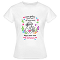 T-shirt Femme fête des mères Ntifafa rose - Lusoquot - blanc