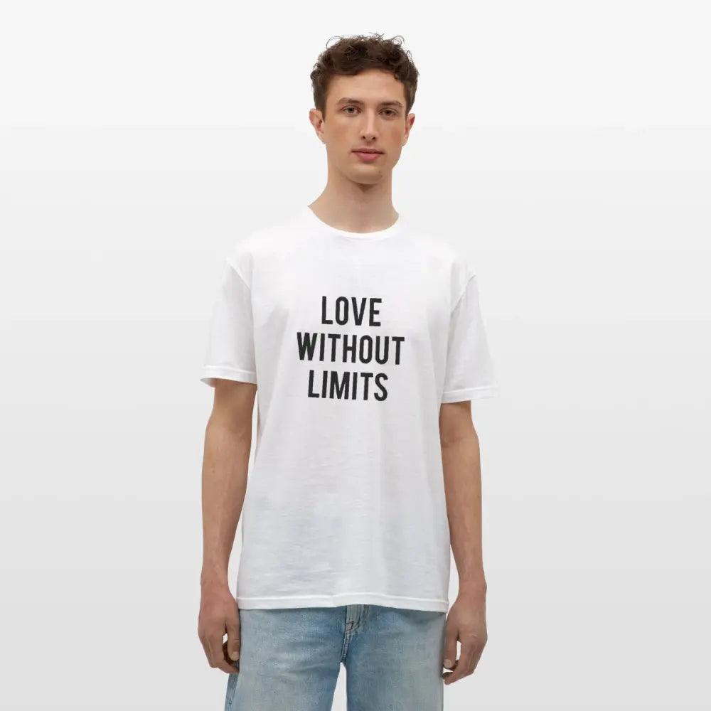 Men's T-Shirt_peace_noir - white