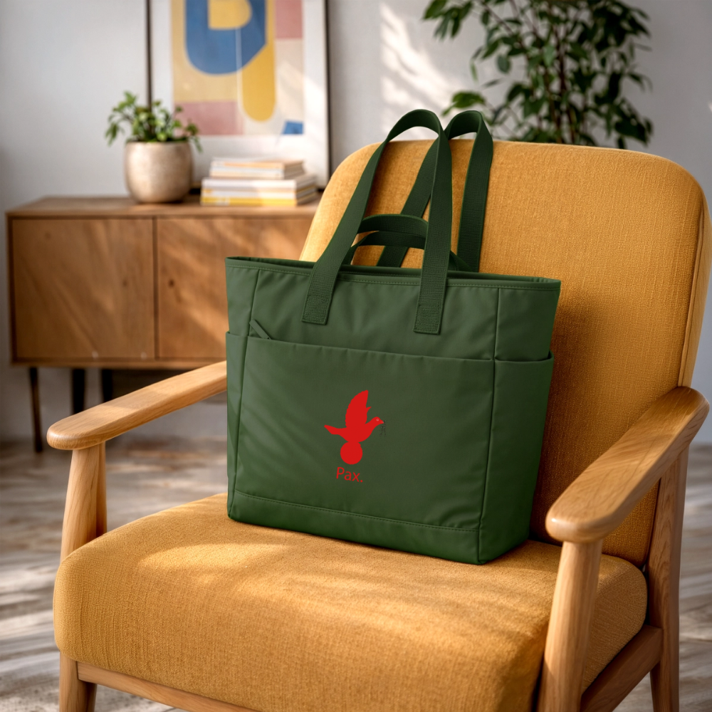 Sac matelassé déperlant Pax rouge -Lusoquot - vert sapin