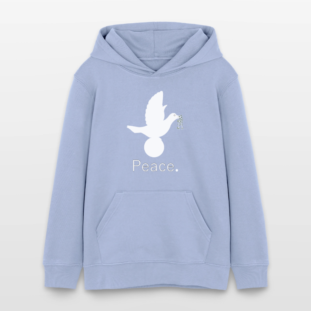 Sweat à capuche bio Mini Cruiser Stanley/Stella Ado_peaceblanc - ciel