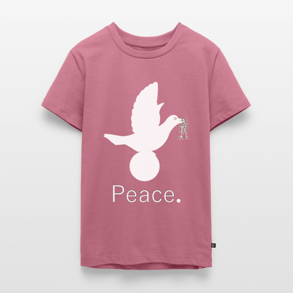 T-shirt Premium Ado_peaceblanc - mauve