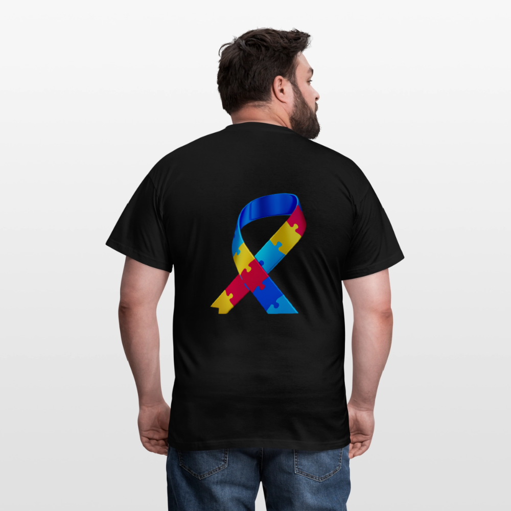 T-shirt Homme -journeemondiale trisomie 21 mars- Peace jaune - noir