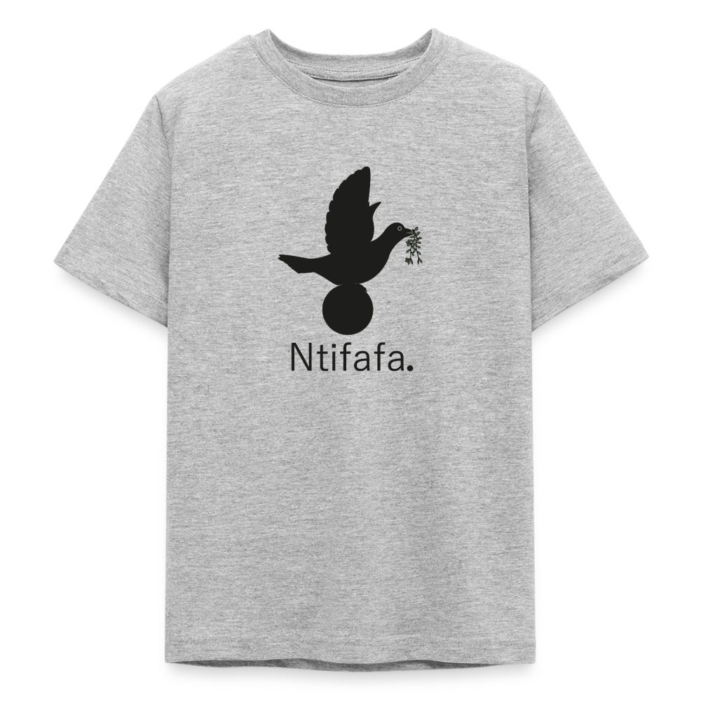 T-shirt Ado Ntifafa noir - Lusoquot - gris chiné