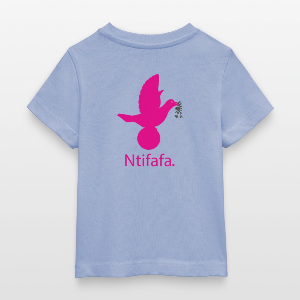 T-shirt bébé bio Stanley/Stella anniaversaire 2 ans Ntifafa rose - Lusoquot - ciel