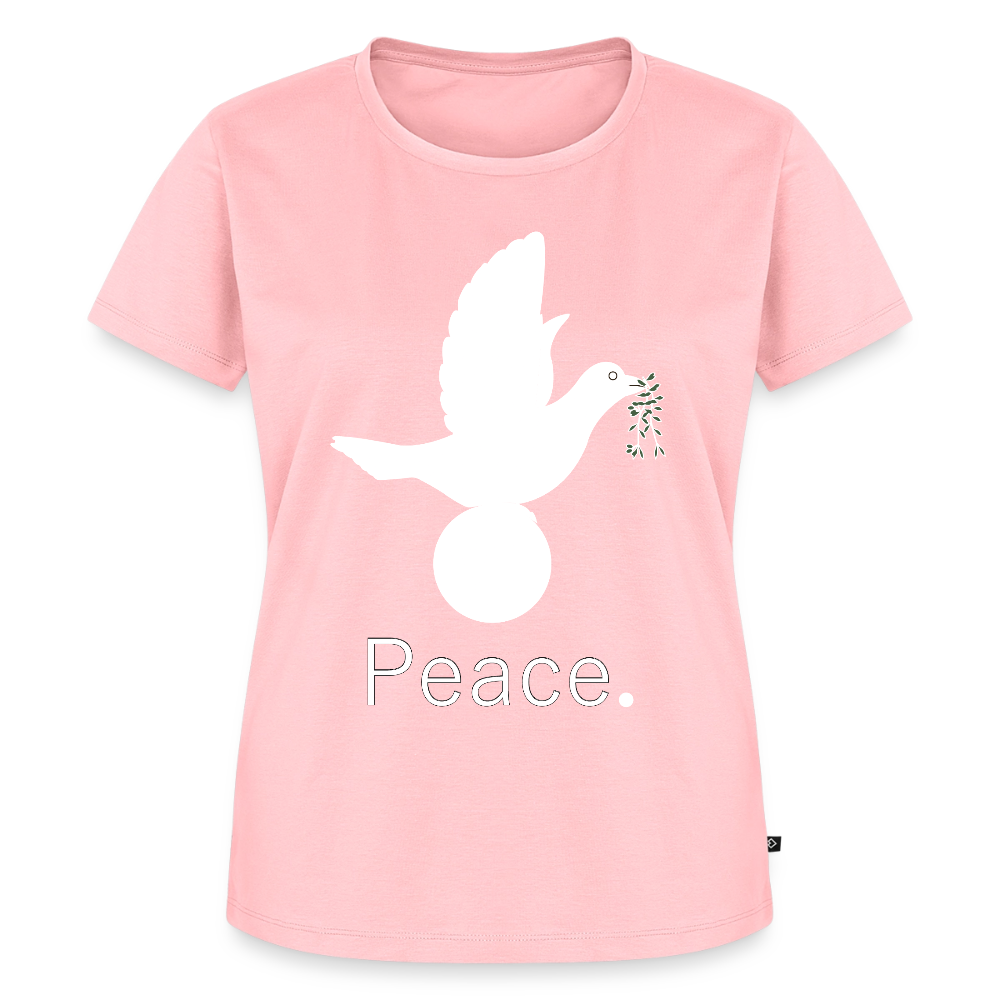 T-shirt Premium Femme_peaceblanc - rose