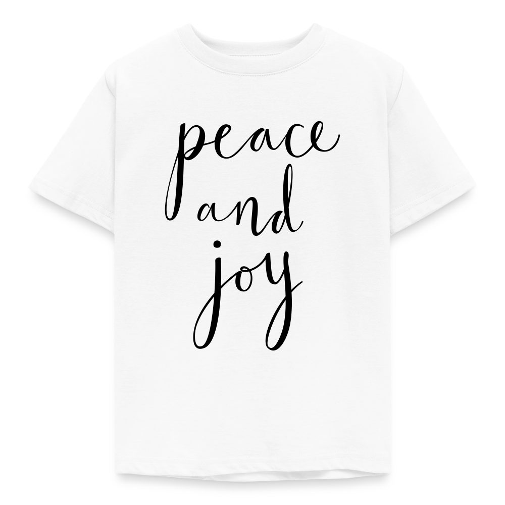 T-shirt Enfant_peaceandjoy_peace_noir - blanc