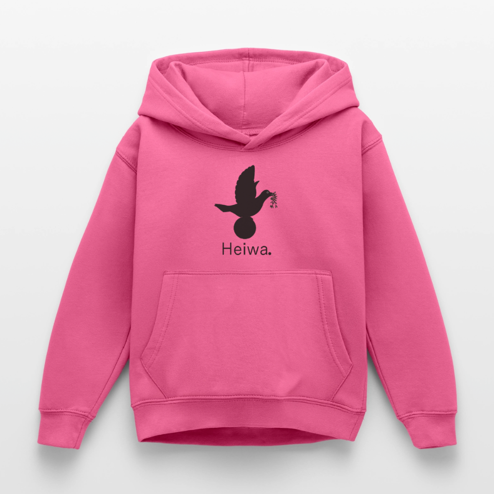Sweat à capuche Enfant Heiwa noir - Lusoquot - rose