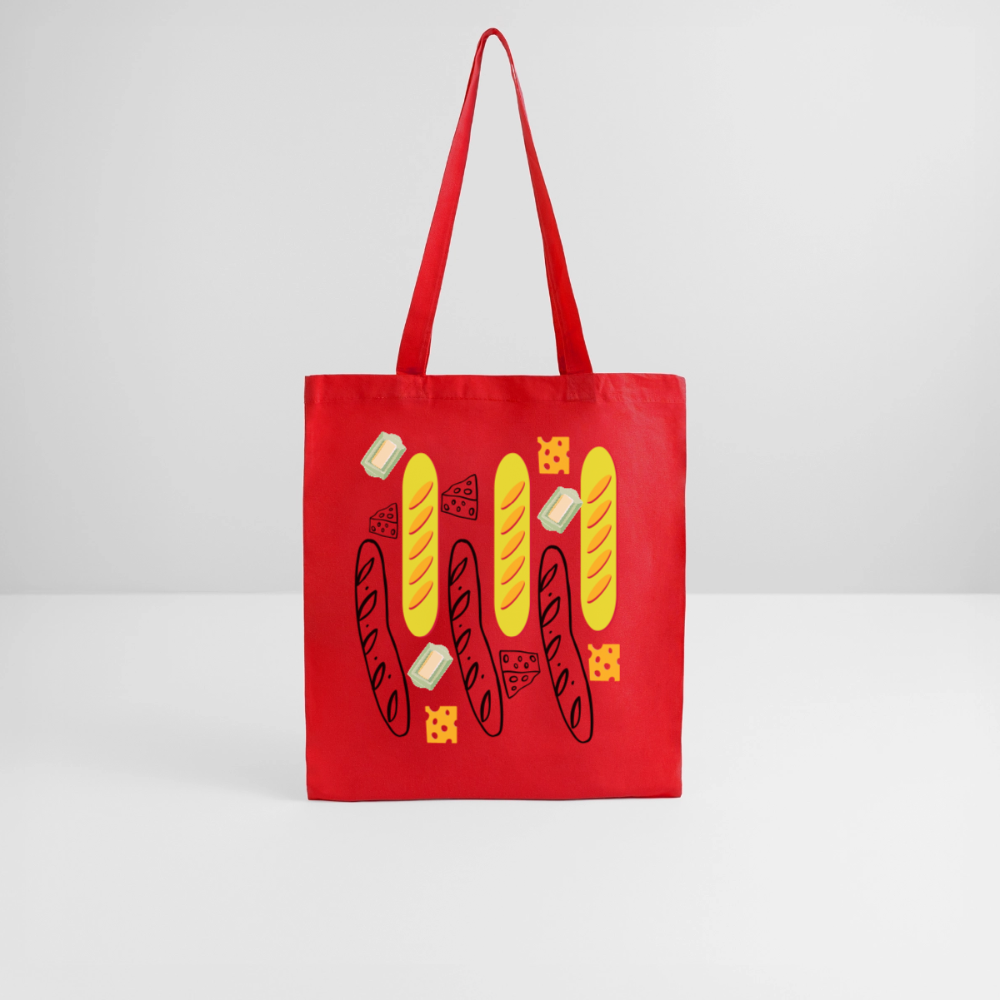 Tote Bag Paix jaune - Lusoquot - rouge