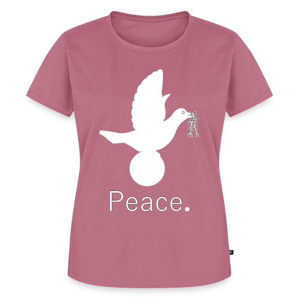 T-shirt Premium Femme_peaceblanc - mauve