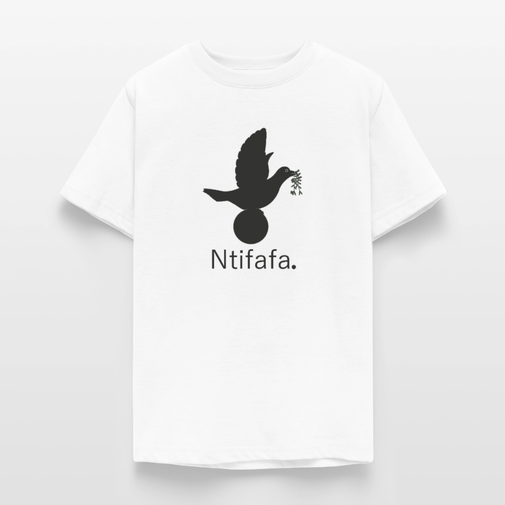 T-shirt Ado Ntifafa noir - Lusoquot - blanc