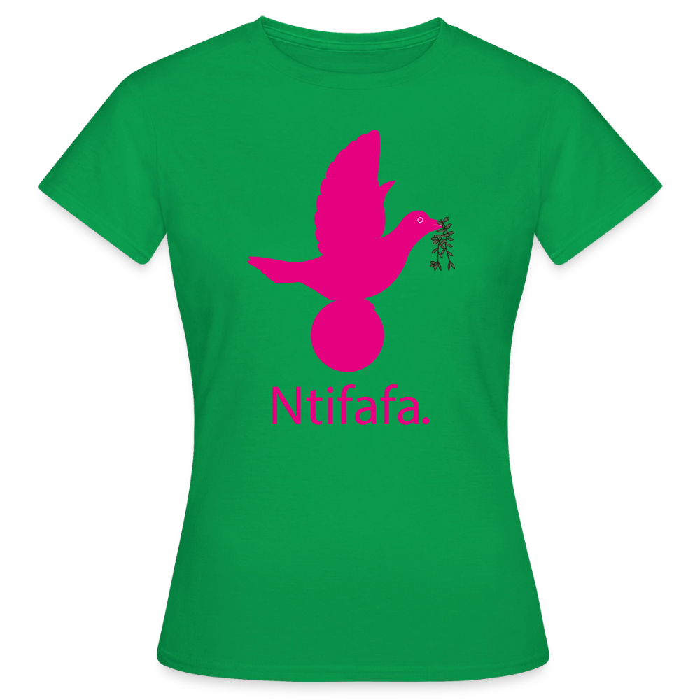 T-shirt Femme_ntifafa_rose - vert