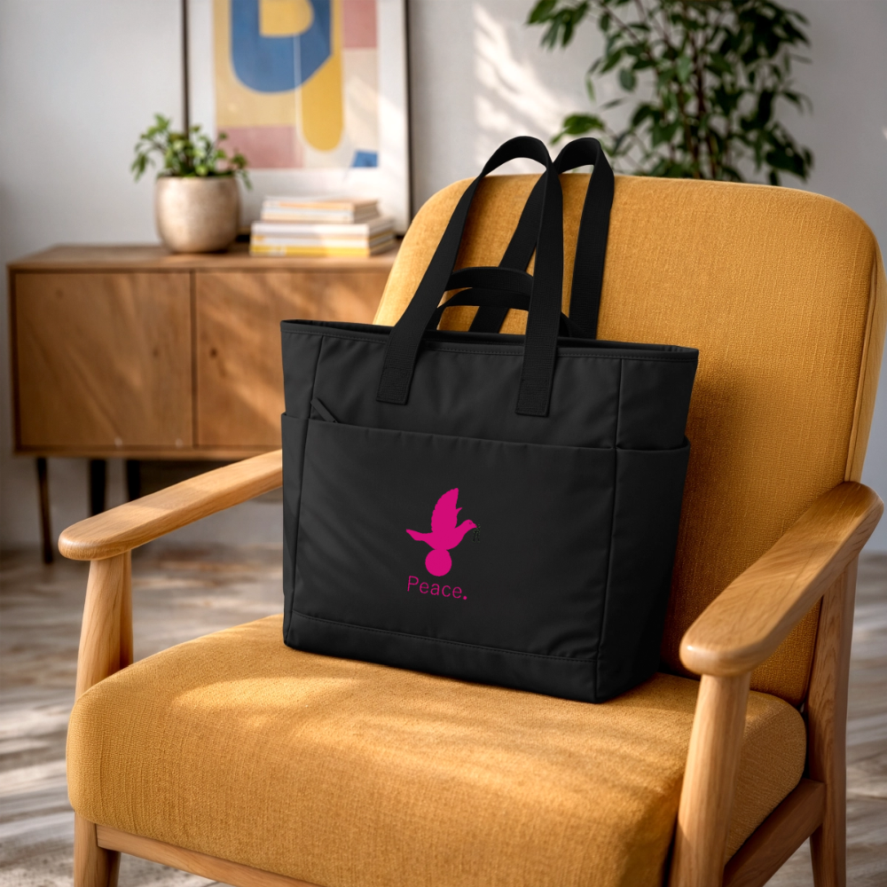 Sac matelassé déperlant Peace rose - Lusoquot - noir