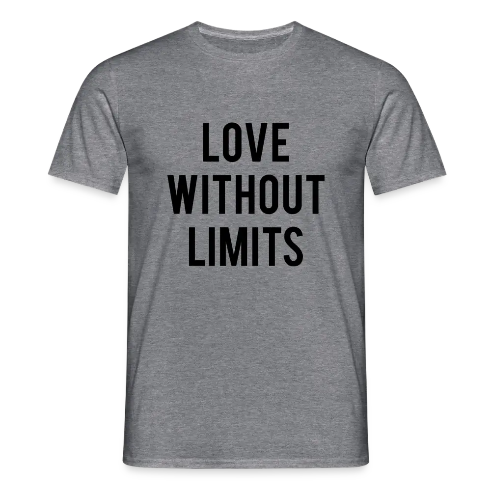 Men's T-Shirt_peace_noir - graphite heather