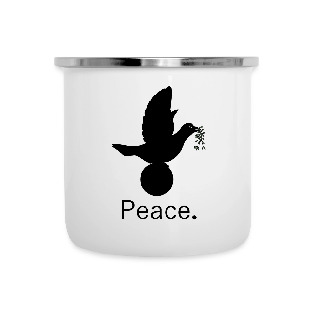 Tasse émaillée_peacenoir_iloveyoutomoonandback - blanc