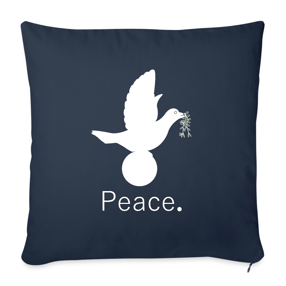 Coussin et housse de 45 x 45 cm - bleu marine