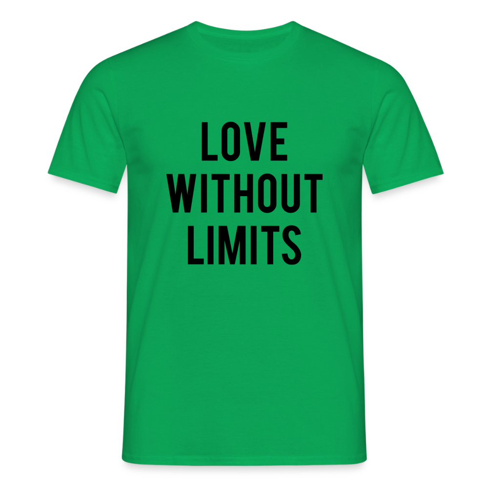 Men's T-Shirt_peace_noir - kelly green