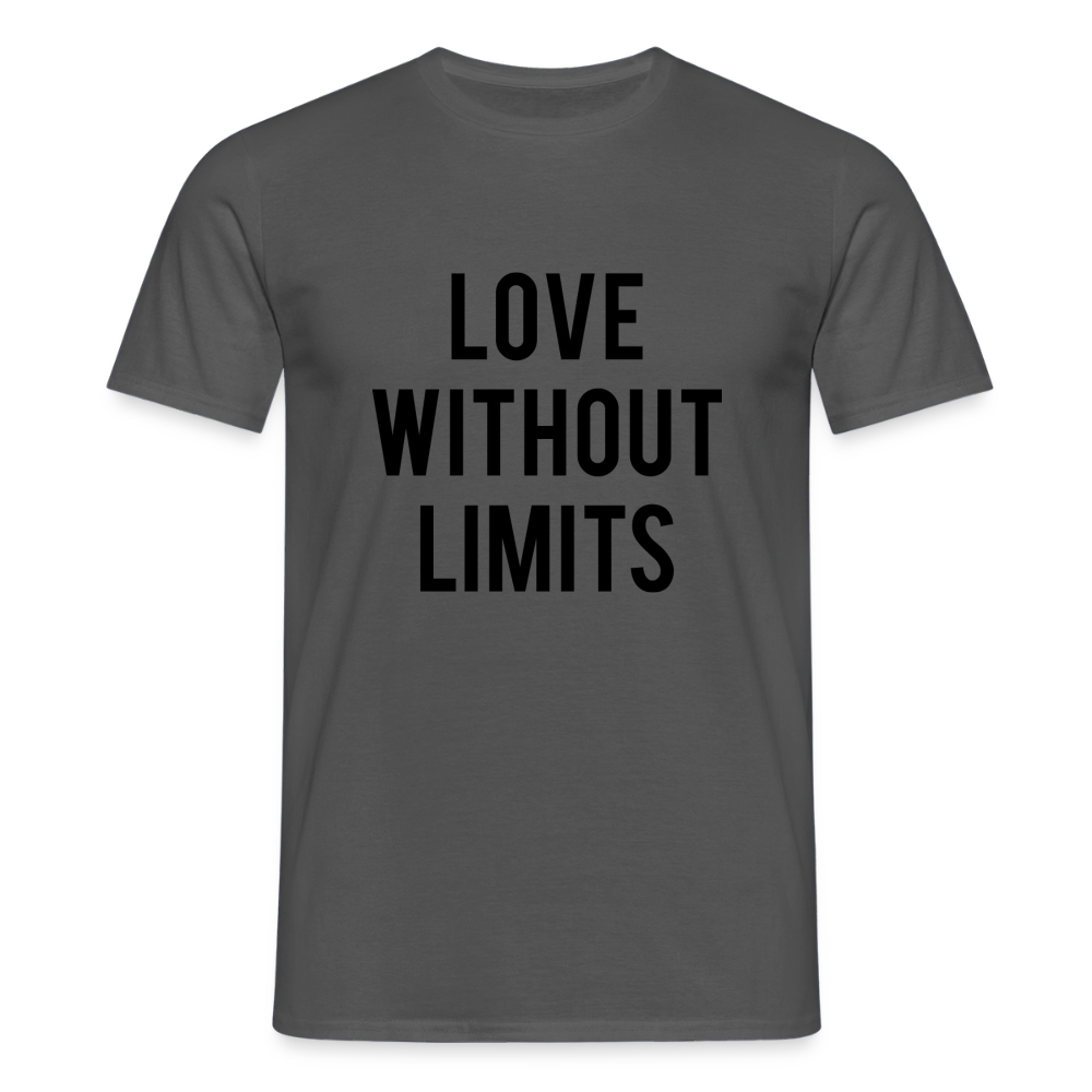 Men's T-Shirt_peace_noir - charcoal grey