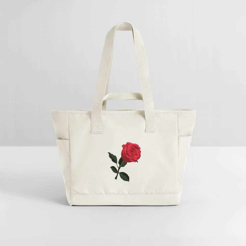 Sac matelassé déperlant Pax rouge -Lusoquot - blanc nature