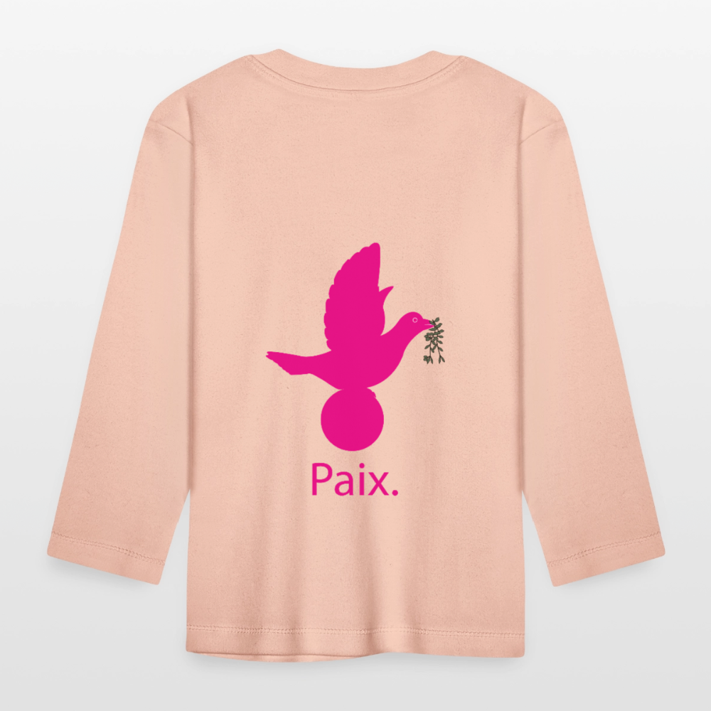 T-shirt manches longues Bébé anniversaire 1an - Lusoquot - rose cristal