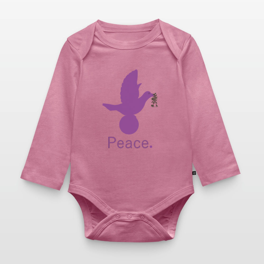 Body Bébé bio manches longues_peacemauve - mauve