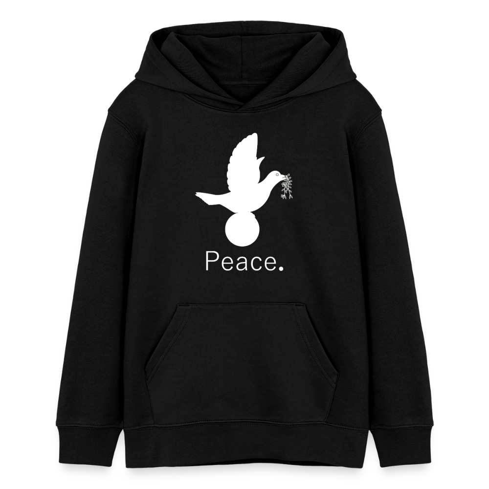 Sweat à capuche bio Mini Cruiser Stanley/Stella Ado_peaceblanc - noir