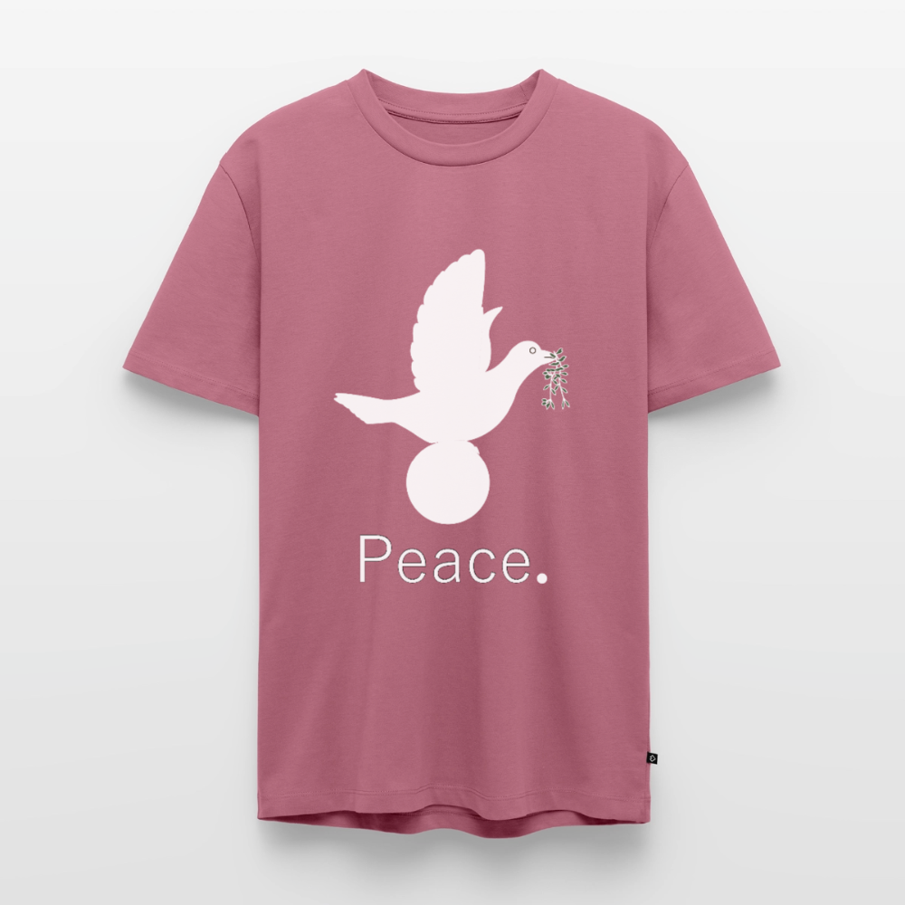 T-shirt Premium Homme_peaceblanc - mauve