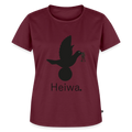 T-shirt Premium Femme Heiwa noir - Lusoquot - bourgogne