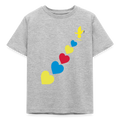 T-shirt Enfant trisomie 21 Paix jaune - Lusoquot - gris chiné