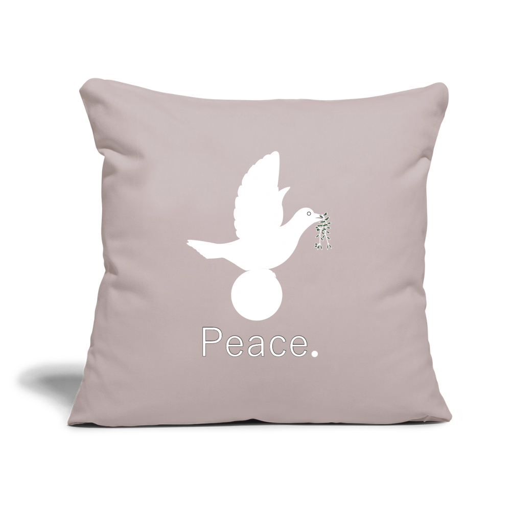 Coussin et housse de 45 x 45 cm - taupe clair