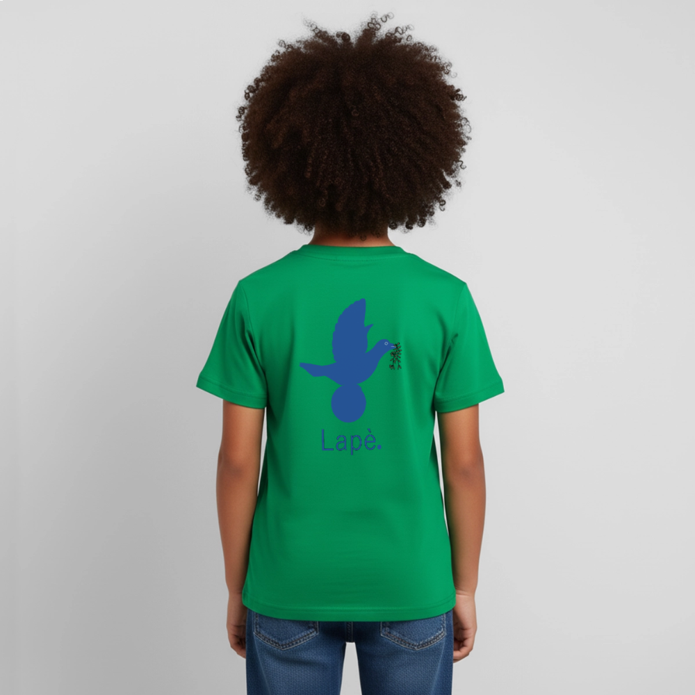 T-shirt Enfant anniversaire 2 ans Lapè bleu - Lusoquot - vert