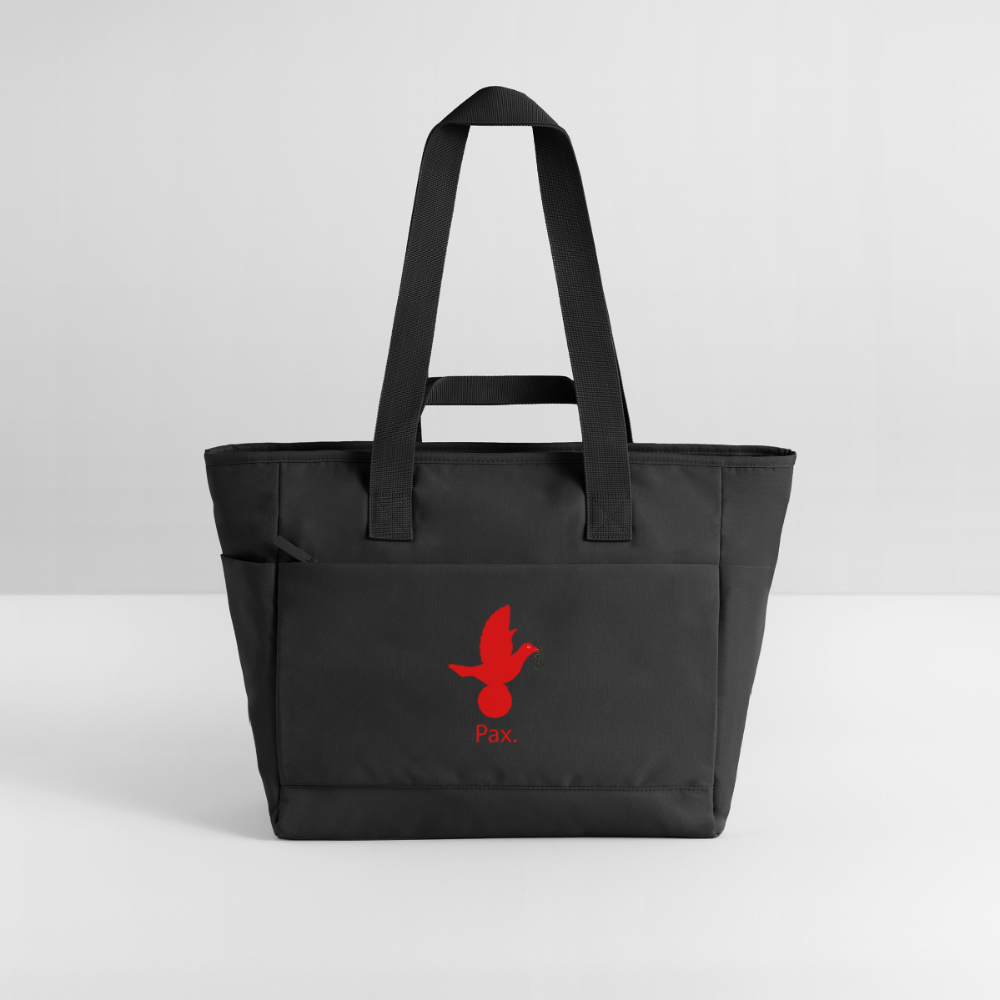 Sac matelassé déperlant Pax rouge -Lusoquot - noir