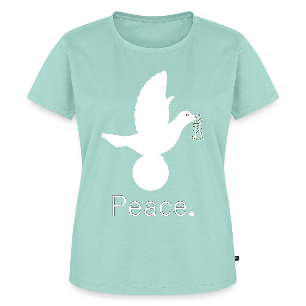 T-shirt Premium Femme_peaceblanc - menthe 