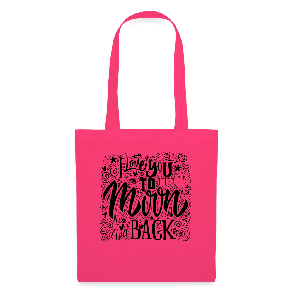Tote Bag_peacenoir_iloveutomoonandback - rose azalée