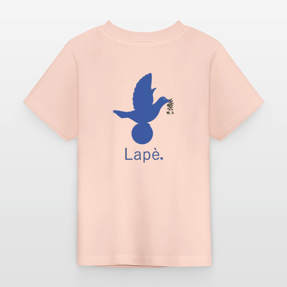 T-shirt Bébé anniversaire 2ans Paix bleu - Lusoquot - rose cristal
