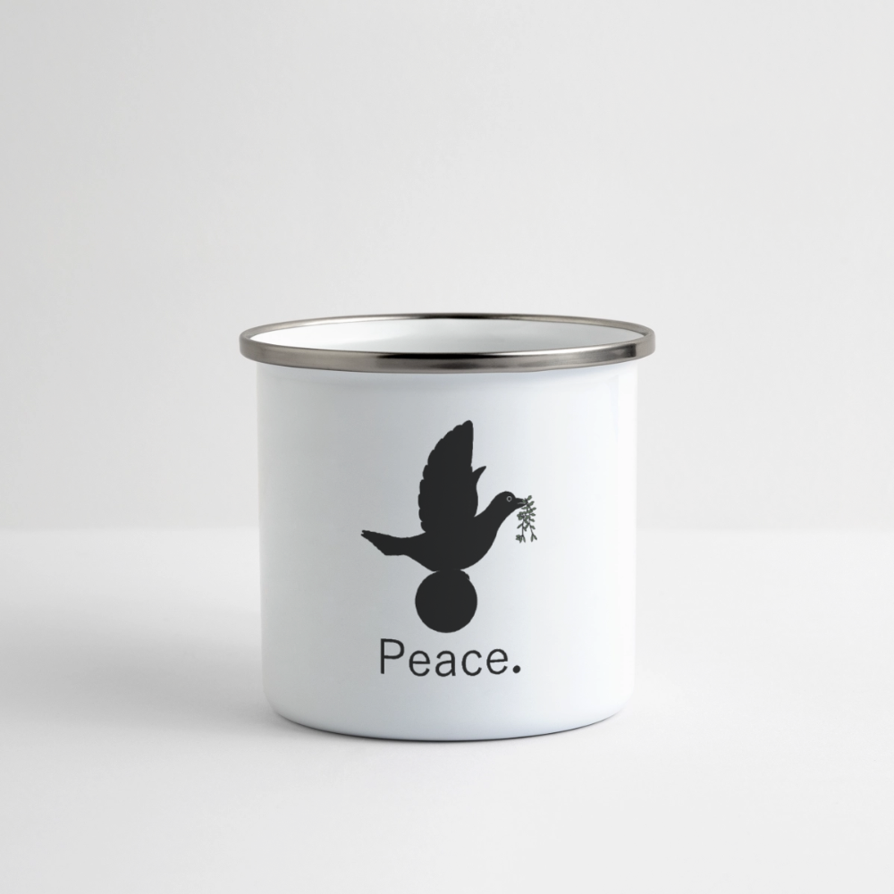 Tasse émaillée_peacenoir_iloveyoutomoonandback - blanc