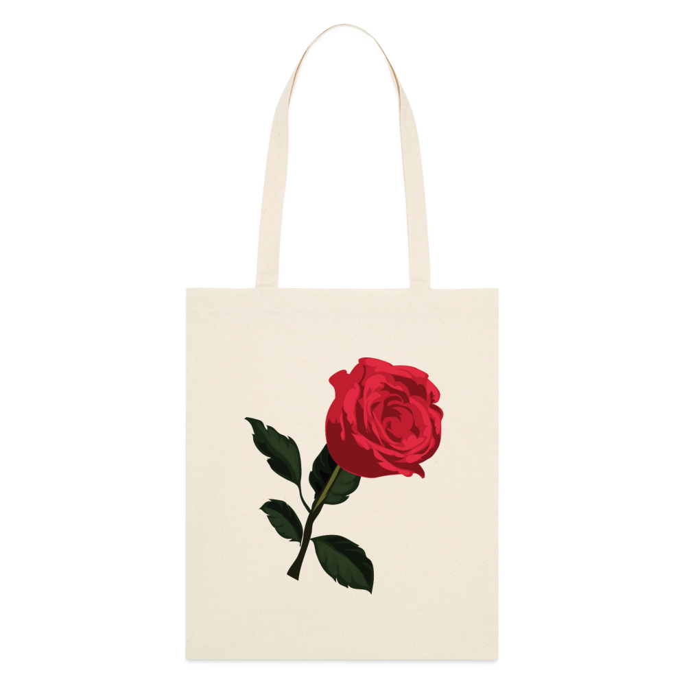 Tote bag bio Stanley/Stella Peace rouge - Lusoquot - écru doux