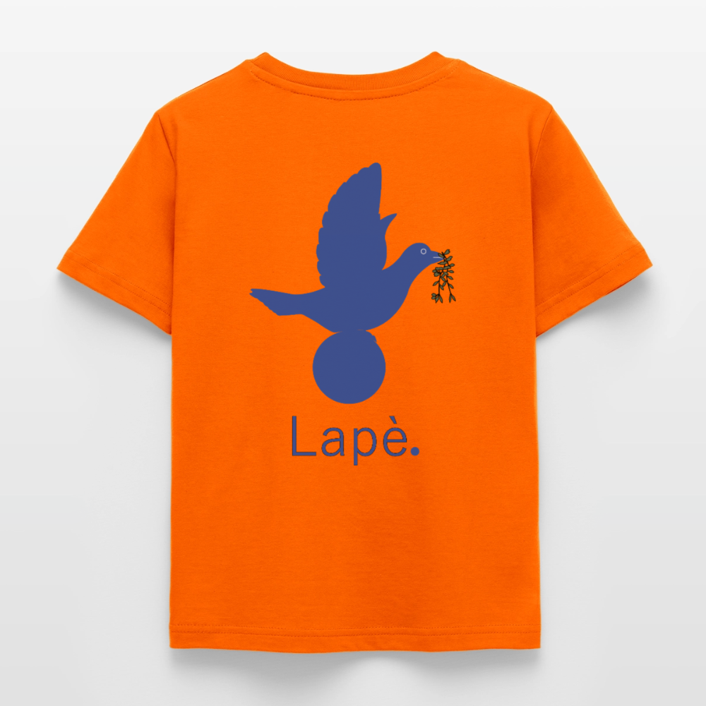 T-shirt Enfant anniversaire Lapè bleu - Lusoquot - orange