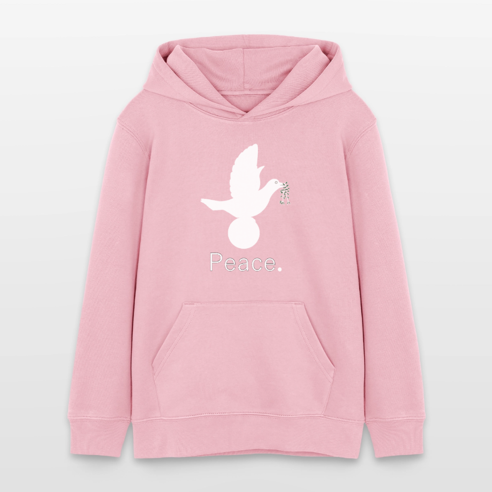 Sweat à capuche bio Mini Cruiser Stanley/Stella Ado_peaceblanc - rose pâle