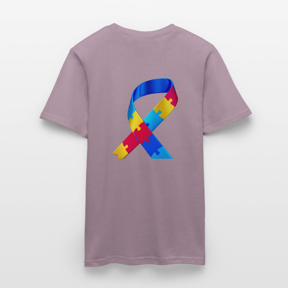 T-shirt Homme -journeemondiale trisomie 21 mars- Peace jaune - mauve gris 