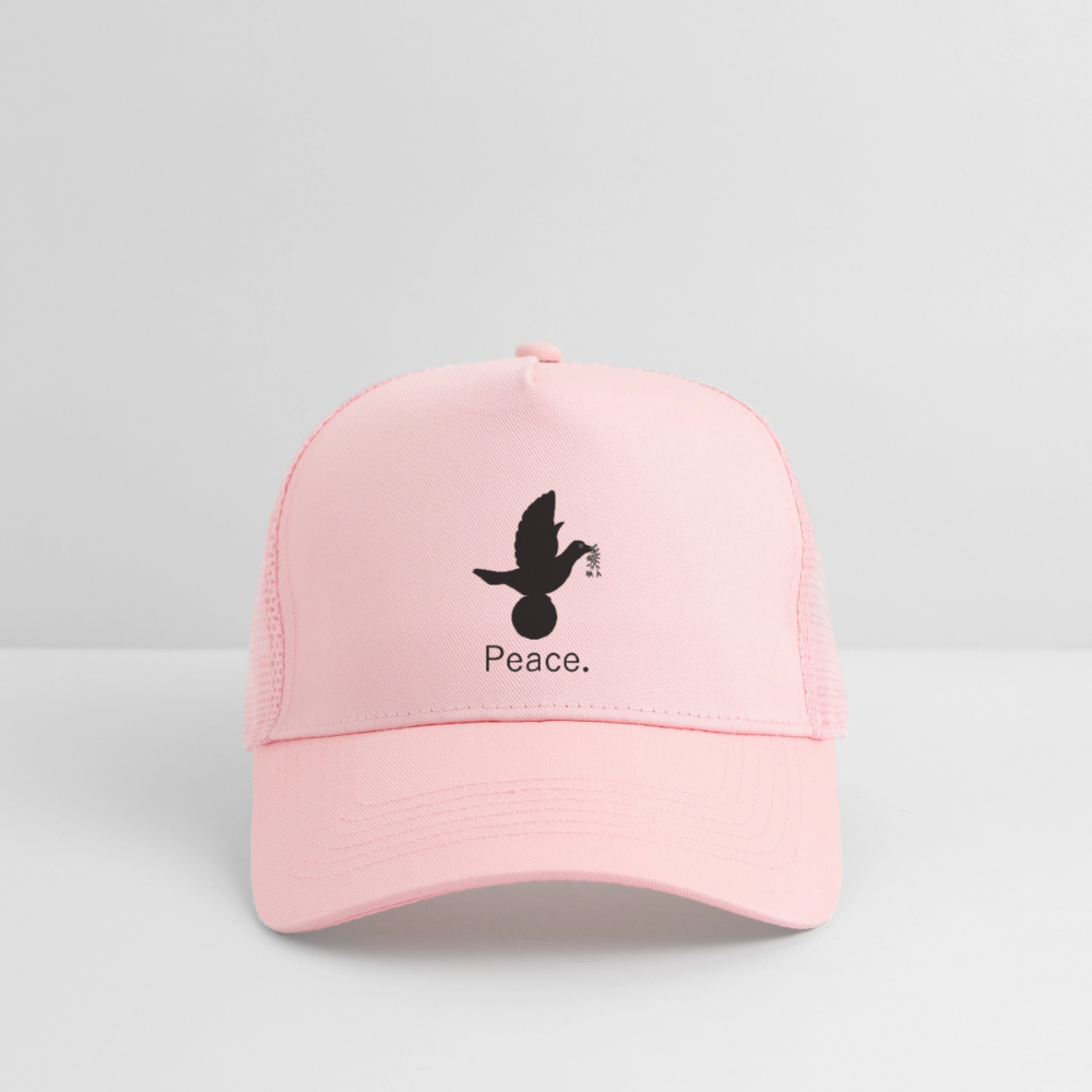 Trucker Cap_peaceblack - rose pâle