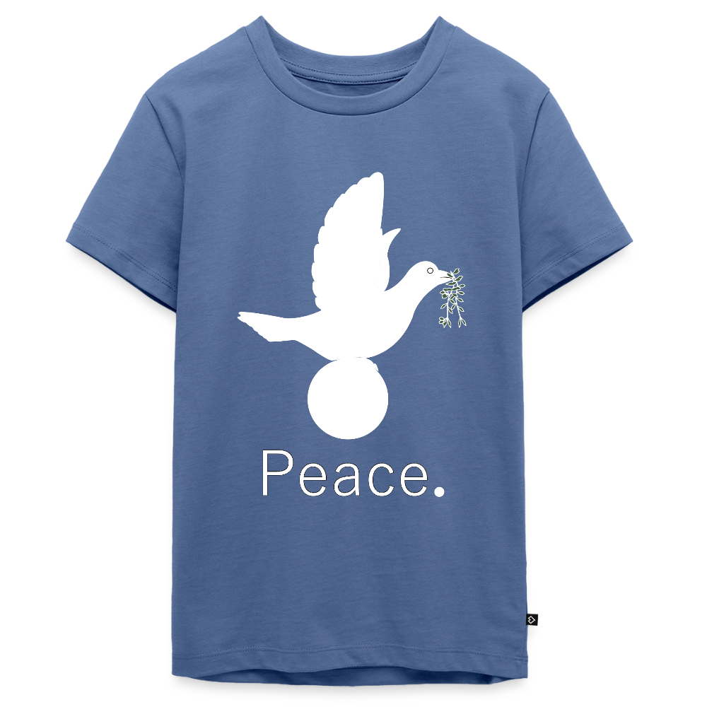 T-shirt Premium Ado_peaceblanc - bleu pigeon