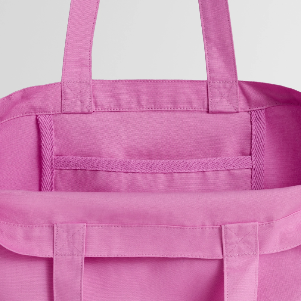 Tote bag Stanley/Stella Midweight recyclé_peacerouge_fleurlarose - rose