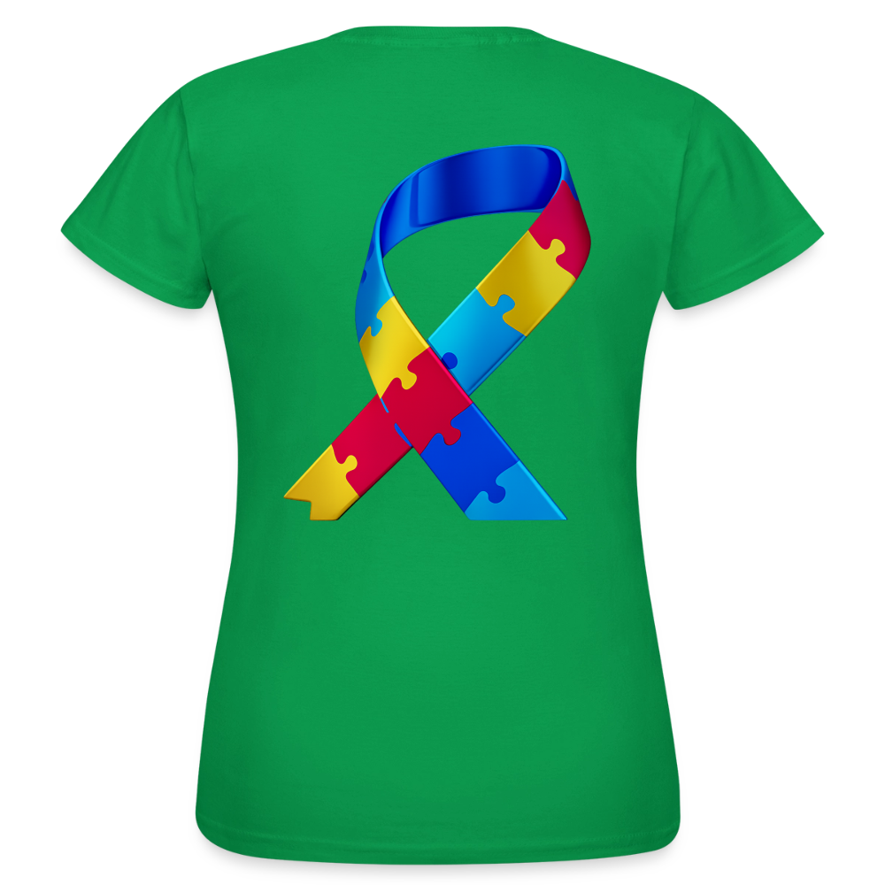 T-shirt Femme trisomie 21 Paix jaune - Lusoquot - vert