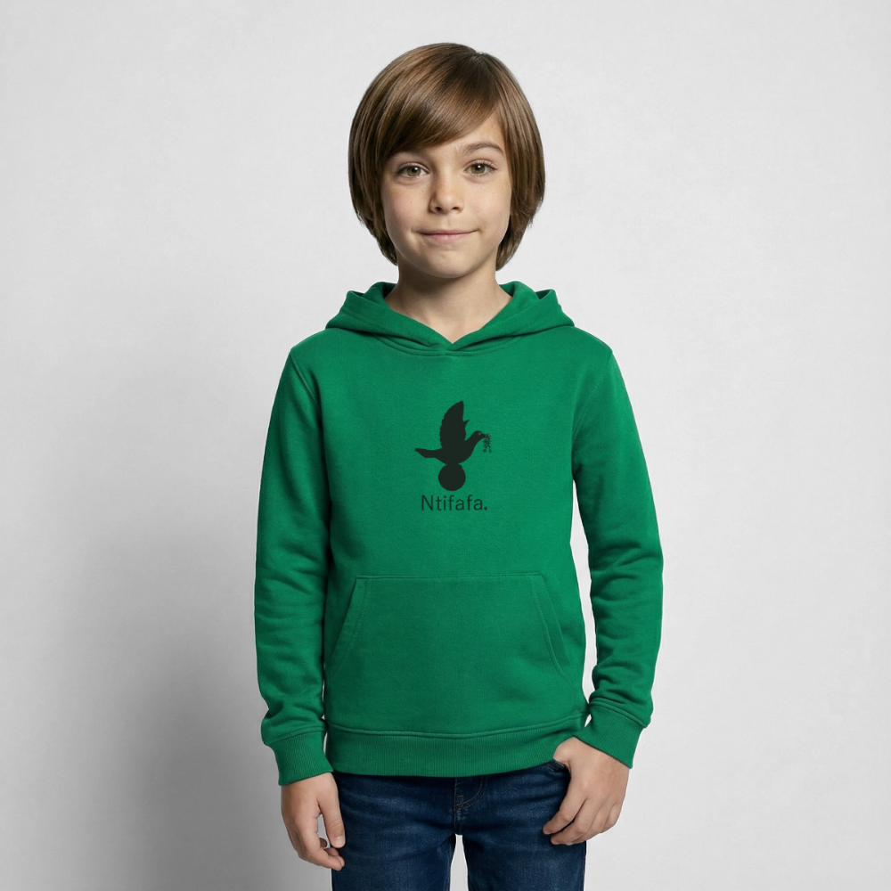 Sweat à capuche Enfant Ntifafa noir - Lusoquot - vert