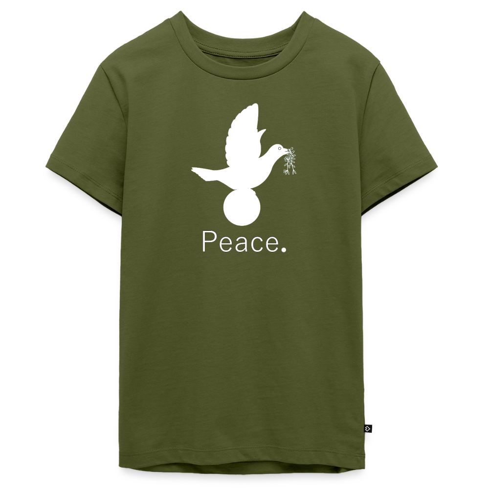 T-shirt Premium Ado Peace blanc Lusoquot - kaki